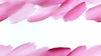 Pink watercolor brush strokes creating abstract border frame on white background, artistic design element for stationery, wedding invitations and feminine branding.