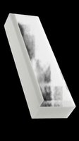 White rectangular foam block isolated on transparent background, cut out and ready for design use in clipart, stickers, print on demand, and craft projects.