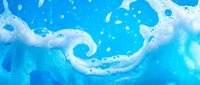 Dynamic blue and white fluid art with swirling patterns and bubbles creating abstract liquid motion for modern design projects and creative backgrounds.