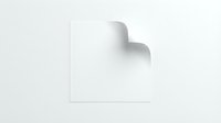 Minimalist white paper heart casting soft shadow on clean background for romantic greeting cards, wedding invitations and love-themed design projects.