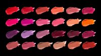Lipstick swatches collection in various shades isolated on transparent background, ready for beauty, cosmetic, makeup design, stickers, print on demand, and T-shirt use.
