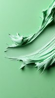 Abstract mint green swirls and shapes creating dynamic movement against monochromatic background, suggesting organic flow and natural forms in modern design.