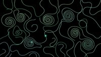 Abstract flowing lines and spiral patterns on black background creating organic swirls and curves for modern design projects and artistic compositions.