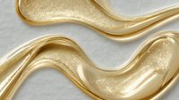 Elegant golden fluid waves with glittering texture on light background, creating luxurious abstract design for high-end branding and festive decorations.