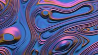 Vibrant holographic liquid marble texture with flowing purple pink blue gradients and metallic reflections for modern digital art backgrounds.