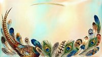 Elegant feather crown with peacock plumes and exotic bird feathers in vibrant colors, perfect for bohemian fashion accessories and ceremonial headpieces.