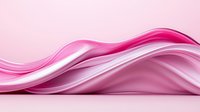 Smooth flowing pink and white waves create dynamic abstract background with soft gradient effect and elegant curved lines. Modern minimalist design for presentations.