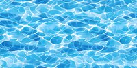 Seamless pattern of crystal clear swimming pool water surface with rippling light reflections and caustic wave effects. Tiles horizontally for continuous background.