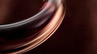 Smooth flowing metallic ribbons in copper and charcoal tones curve gracefully against a dark background, creating an elegant abstract composition suitable for modern design projects.