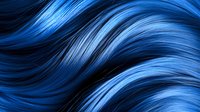 Flowing waves of deep blue and electric azure create dynamic curved lines against black background, suggesting motion and energy. For abstract backgrounds and designs.