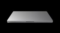 Closed laptop computer in silver metallic finish, isolated on transparent background. Ready for design use on t-shirts, clipart, stickers, print-on-demand products, and digital designs.