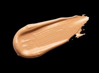 Beige foundation cream smear isolated on transparent background, ready for beauty, cosmetic, skincare design, stickers, print on demand, and T-shirt use.