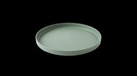 Sage green round tray isolated on transparent background, ready for T-shirt design, stickers, clipart, print on demand, and sublimation projects.