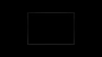 Blank rectangle frame with black outline isolated on transparent background, ready for design use on t-shirts, clipart, stickers, and print-on-demand products.