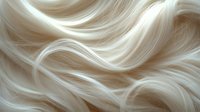 Smooth flowing platinum blonde hair waves creating soft texture and elegant curves for beauty and fashion industry use.