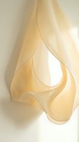 Abstract golden flowing forms with smooth curves and organic shapes creating elegant movement on neutral background for modern design projects.