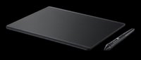 Graphics drawing tablet with stylus pen, isolated on transparent background. Sleek black digital art tool for T-shirt designs, clipart, stickers, and print on demand projects.