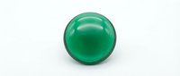 Glossy green sphere isolated on white background, suitable for design projects, web graphics, and digital compositions.