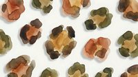 Watercolor autumn leaves in warm orange, rust, and olive tones scattered on white background. Seamless pattern tiles into single background for wallpaper, textile, and packaging design.