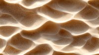 Abstract brown and beige wavy pattern with glowing light effects creating organic flowing shapes and textured surface with soft illuminated curves and shadows.