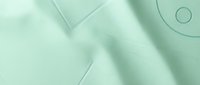 Soft mint green abstract background with flowing curved lines and geometric shapes creating modern minimalist design for contemporary branding projects.