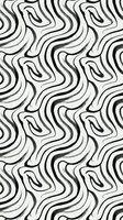 Abstract black and white wavy lines seamless pattern with flowing organic curves for modern textile design and contemporary wallpaper backgrounds.