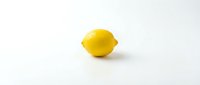 Fresh yellow lemon fruit isolated on clean white background for culinary design projects and healthy food concepts.