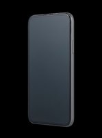 Dark gray smartphone isolated on transparent background, ready for design use in marketing materials, product mockups, tech presentations, clipart collections, and print-on-demand applications.
