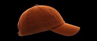 Rust orange baseball cap isolated on transparent background, ready for T-shirt design, stickers, clipart, print on demand, and sublimation projects.
