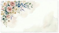 Watercolor floral arrangement with roses, lavender, and eucalyptus leaves on isolated white background, ready for wedding invitations and greeting card designs.