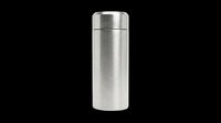 Stainless steel thermal bottle with screw cap, isolated on transparent background. Ready for t-shirt design, clipart, print-on-demand products, stickers, and sublimation projects.