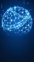 Digital brain with glowing neural network connections on blue circuit board background representing artificial intelligence and machine learning technology.