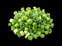 Chopped green onions isolated on transparent background, ready for culinary design, recipe graphics, cooking blogs, food packaging, menu illustrations, and print-on-demand kitchen products.