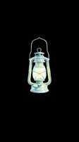 Vintage oil lantern with glowing yellow light, isolated on transparent background. Ready for t-shirt designs, clipart, stickers, print-on-demand products, and sublimation projects.