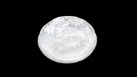 Transparent gel bubble with water droplets isolated on transparent background, ready for design use on t-shirts, stickers, sublimation products, and print-on-demand designs.