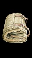 Vintage canvas travel bag with leather straps and buckle closures, isolated on transparent background. Ready for t-shirt designs, clipart, stickers, print-on-demand products, and sublimation projects.