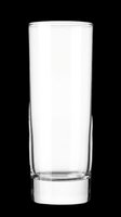 Empty tall glass isolated on transparent background, ready for beverage mockups, product design, t-shirt graphics, stickers, and print-on-demand applications.