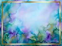 Watercolor abstract background with flowing turquoise, purple, and green pigments blending organically. Soft diffusion creates dreamy atmosphere suitable for design projects, presentations, and creative backgrounds.