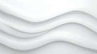 Minimalist white wavy lines creating soft flowing curves and shadows on light background. Abstract architectural design element for modern interiors and presentations.
