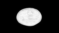 Transparent gel drop with bubbles, isolated on transparent background, ready for skincare, cosmetic, beauty product design, stickers, print on demand, and sublimation use.