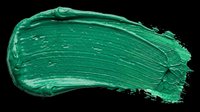 Green acrylic paint smear isolated on transparent background, ready for stickers, t-shirt design, clipart, print on demand, and sublimation projects.