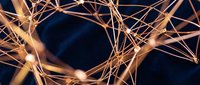 Neural network connections with glowing synapses and interconnected pathways representing artificial intelligence and brain communication systems.