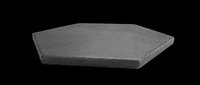 Dark gray trapezoid foam cushion isolated on transparent background, ready for design use in t-shirt graphics, clipart, stickers, print-on-demand products, and sublimation projects.