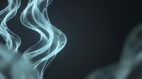 Ethereal wisps of translucent smoke swirl gracefully against a dark background, creating an atmospheric and mystical effect suitable for overlays and visual effects projects.