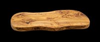 Rustic olive wood cutting board with natural live edge, isolated on transparent background. Great for kitchen clipart, stickers, t-shirt design, print on demand, and sublimation projects.