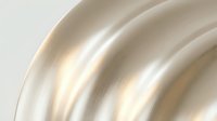 Smooth metallic surface with flowing curved lines and soft light reflections, isolated on white background for design and commercial use.