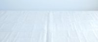 Minimalist white wooden floor with linear perspective and soft natural light, suitable for interior design, real estate, and architectural backgrounds.