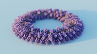 Purple beaded bracelet with intricate textured pattern on light blue background, handmade jewelry accessory for fashion and style.