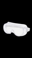 Clear protective safety goggles isolated on transparent background, ready for stickers, print on demand, T-shirt design, clipart, and sublimation use.