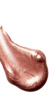 Rose gold glitter liquid drop isolated on white background, perfect for cosmetics, beauty products, makeup packaging design, and luxury branding applications.